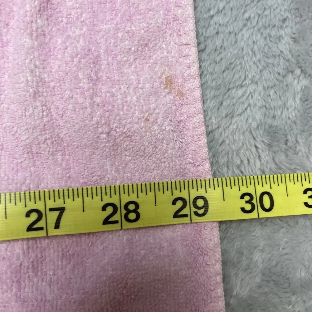 Vintage 1986 The Flinstones Beach Towel The Bedrockers Pink Hanna‎ Barbera Prod